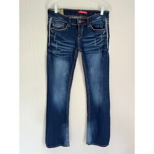 Vintage Y2K Unionbay Jeans Womens 5 Jr 30" Waist Low Rise Bootcut Flare Stretchy